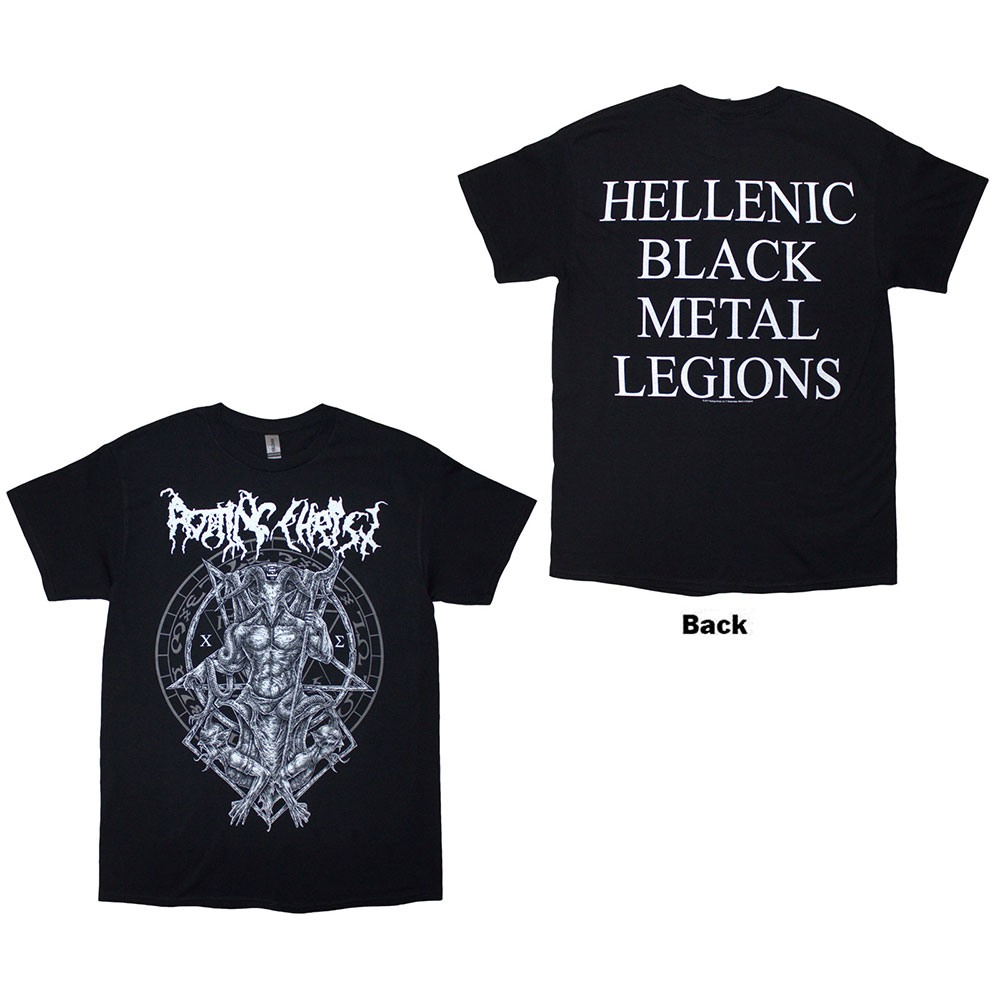 Rotting Christ - Hellenic Black Metal Legions Heren Tshirt - Zwart